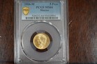 1906-m 5 Pesos Mexico Gold Coin Five Pesos Pcgs Ms64 Agw  0 1206oz