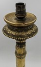 Indian   Nepalese Antique Brass Deity   Lamp Stand C19th        converted Lamp 