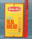 Rare Vintage 1950 s Betsy Ross Bread Advertising Metal Thermometer Sign 7  X 12 