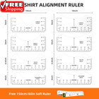 10 Pcs T-shirt Ruler Guide - Tshirt Measurement Tools For Children Youth Adult 