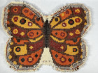 Rare Vintage Butterfly Latch Hook Wall Hanging Art Mod Retro Kitsch Boho Decor