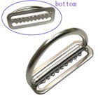 2  Ss Scuba Diving Weight Belt Slide Keeper D Ring Belt Retainer Stopper 