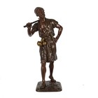    the Tunisian Water Carrier    Rare French Bronze Sculpture By Marcel Debut