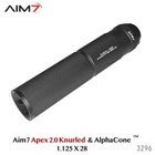 Aim7 Apex 2 0  Knurled Modular Comp With Alphacone 223 308 9mm 30cal