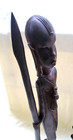 Vintage Carved African Ebony Wood Statues- Set Of Two-from Kenya-1960 s 
