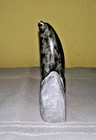 Vintage Signed R  Powers Inuit Soapstone Seal Sculpture Hand Carved Stone Art