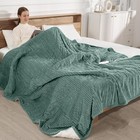 King Size Electric Heated Blanket Dual Control Soft Flannel Sherpa Winter Gift