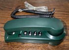 Vintage At t Design Line Model 140 Touch Tone Table Wall Corded Phone Green Vtg