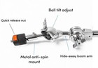 Boom Cymbal 7 8    Arm W Ball Tilter For Roland Or Lemon Cymbal