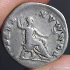 Vespasian Denarius Ancient Roman Empire Silver Coin 74ad Emperor Seated Toning