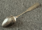 Coin Silver 8 1 2  Serving  Tablespoon  a  Monogram  h  Maker Mark