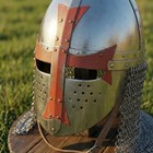 Templar Crusader Helmet 18 Gauge Steel   Medieval Knight Great Helmet