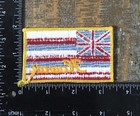 Vintage Hawaii Flag Hawaiian Islands Travel Souvenir Iron-on Patch Hi 1970s