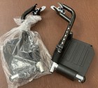 Elevating Wheelchair Legrests Pair W  Footplates Black silver