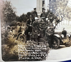 1937 Pierre South Dakota Fire Department Firemen s Convention Photo With Flag 