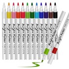 12 Acrylic Paint Markers For Rock  Fabric  Wood  Glass  12 Color Acrylic Marker