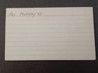 Ray Murray  d  03  Signed Cut On Index Card -damaged-indians  Athletics  Orioles