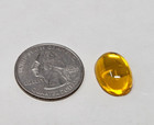 100 Pcs Large 13x18mm Oval Orange Smooth Bubble Rhinestones Craft Jewels Vtg