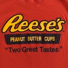 Reese s Peanut Butter Cups Vintage T-shirt Two Great Tastes Orange Logo 1980s