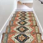 Non-slip Carpet Stair Treads For Wooden Steps Set Of 15  30 x8  Indoor Stair Run