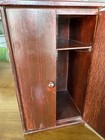 Vintage Strombecker Wood Doll Wardrobe Closet - Shelf And Hanging Rod
