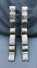 Antique Pair Wood Porch Brackets 9x15 Shabby White Vtg Chic Corbels Old 437-24b