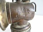 Vintage Brass Justrite Miners Carbide Lamp Collectible Display Coal Miners Light