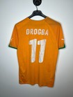 Drogba  11 Cote D ivoire 2009 2010 Home Footbal Shirt Soccer Jersey Puma Size M