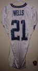Denzel Wells  rice Owls   21 2000   s Game Used worn Football Jersey  size Medium 