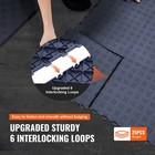 Uimoso Garage Floor Tiles Interlocking 12x12 In 25 Pack Garage Flooring Tiles