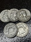  lot Of 5  Franklin Half Dollar - 90  Silver - Choose How Many Lots Of 5 