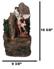 Catholic Archangel Saint Michael Our Protector Water Fall Fountain Statue 16 h