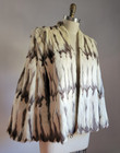 Vintage Rare Genuine Ermine Fur Cape For Crafting Project     no Odors