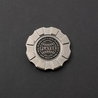 New  Hitex X  Playge Titanium Edc Chip  Skall globe Stonewash Finish  Exclusive