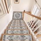 Stair Treads Carpet For Wooden Steps Non-slip Landing Mat Stair Rug With Rubber 
