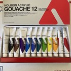  2  Holbein Acrylic Gouache Colors School - Set Of 12 Paint Tubes In Each Set