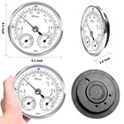 5-inch Outdoor Weather Station Barometer  Thermometer  Hygrometer For Home