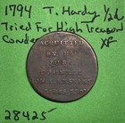 1794 Middlesex T Hardy Halfpenny 1 2p Conder Token Xf Extra Fine Coin