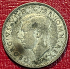 Higher Grade 1939 Great Britain Silver 1 One Florin 2 Shillings Coin-nov912