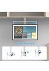 Under Cabinet Mount Bracket For Alexa Echo Show 15   21 swivels adjusts - Silver