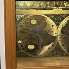 Vintage Gold Foil Blaeu Wall Map Of The World Nova Totivs Orbis Tabvla Framed