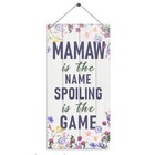 Rustic Mamaw s Decorative Sign  Hanging Wood Plaque  Printed Art Wall Decor  