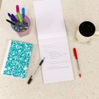 Bazic Writing Pad 6 x9  Lined Ruled Memo Notebook  100 Sheets  6-pack
