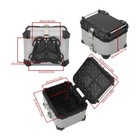 Motorcycle Luggage Waterproof Tail Box Top Case Scooter Trunk Storage 45l Silver