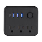 Surge Protector Wall Outlet Extender 180   Rotating Plug 3 Ac   3 Usb-a   Type C