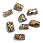 African Trade Beads Antique Circa 1900 Venetian Millefiori Glass 14mm-19mm 8pcs