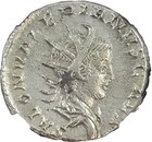 Rare Roman Silver Ant Of Saloninus - Ngc Xf - Historical Coin