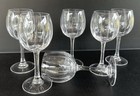 Royal Crystal Rock Line Wine Glasses 6 5 8  Set Of 6