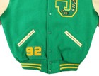 Vintage 90s Dehen Usa L 44 Varsity Green Jesuit Crusaders High School Jacket