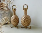 Antique Chandelier Hook X1  Brass And Plaster Pineapple 3 Hook Ceiling Rose